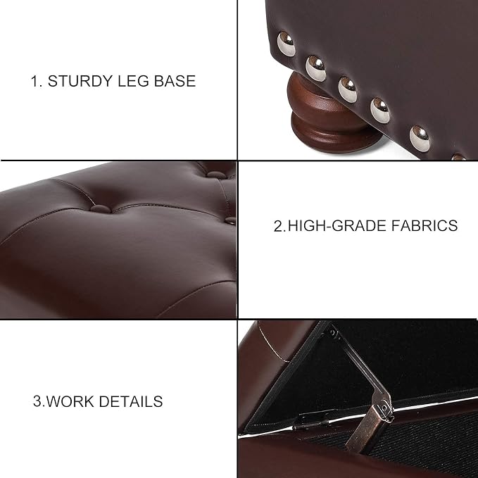 Dark Brown With Button