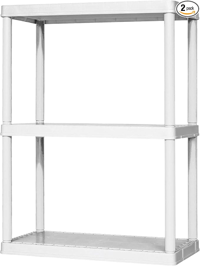 3 Shelf - White