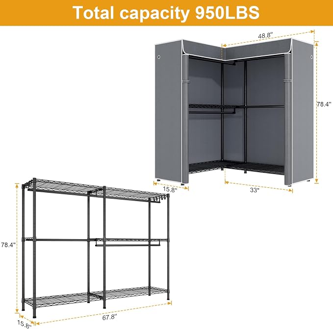 Black Rack with Grey Cover