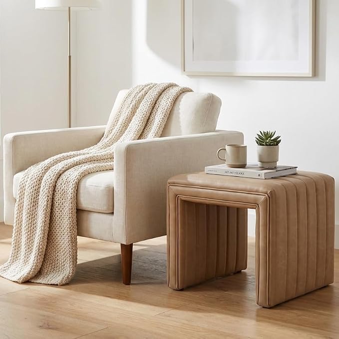 Sand Faux Leather