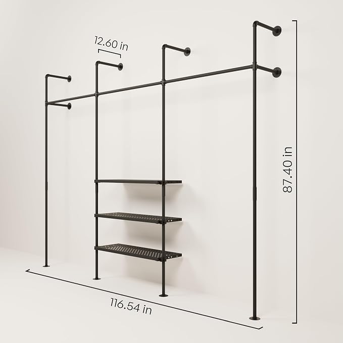 3 x Metal Shelf