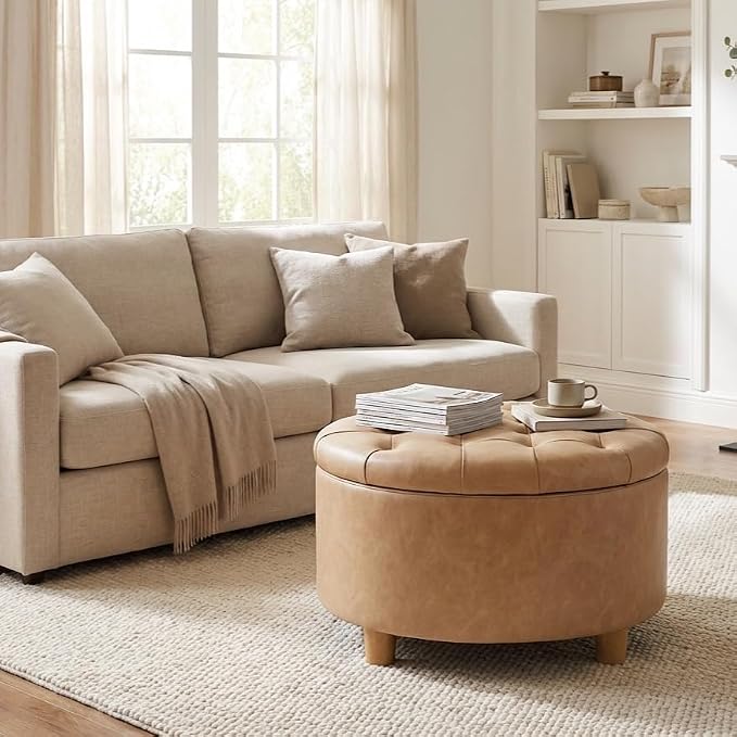 Light Camel Faux Leather