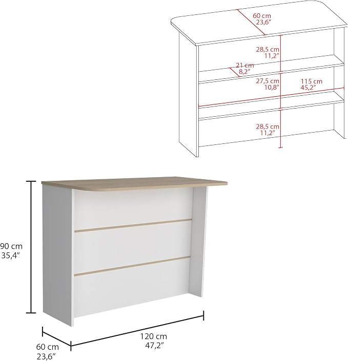 White + Light Oak
