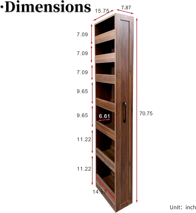 A03 Walnut 7-tier