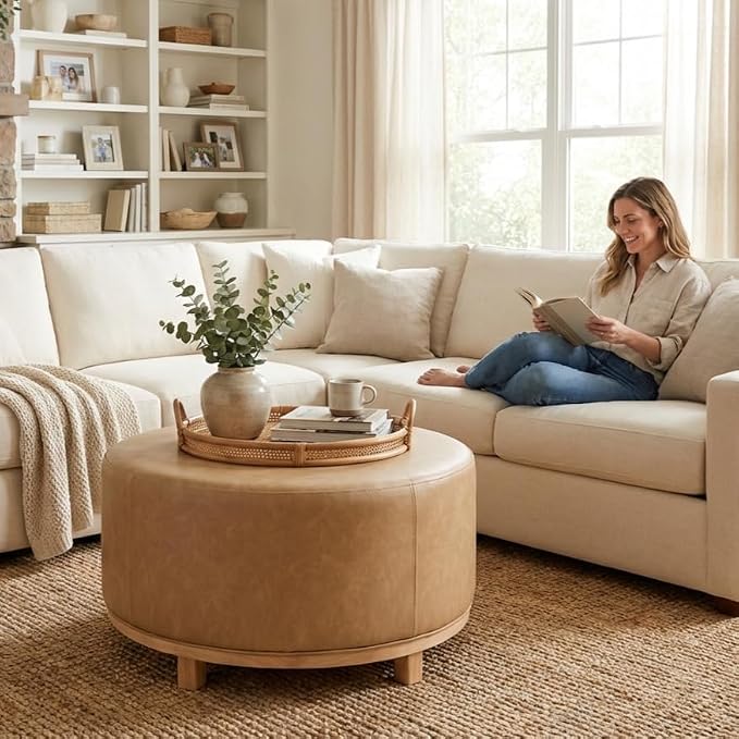 Sand Faux Leather