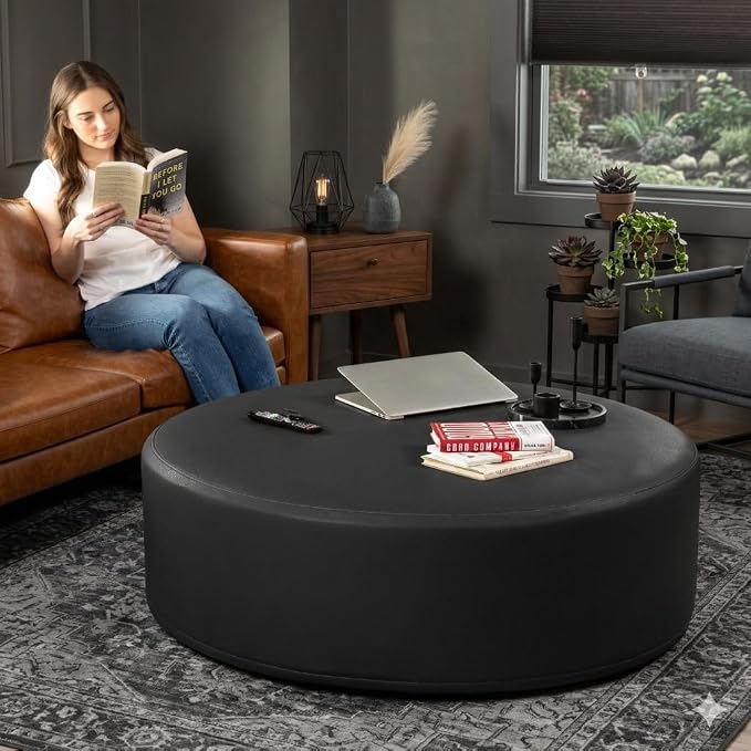 Faux Leather Black