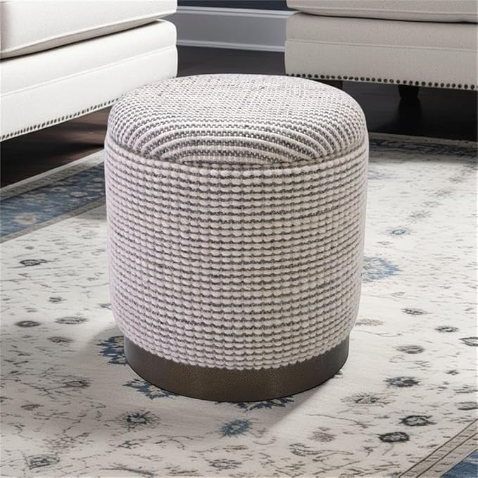 Ivory & Grey Stripe