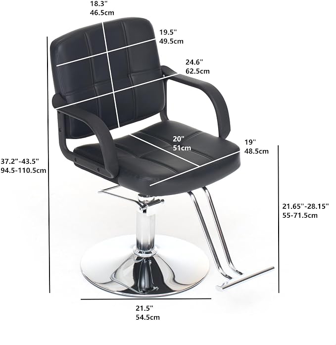 Black Seat & Silver Base