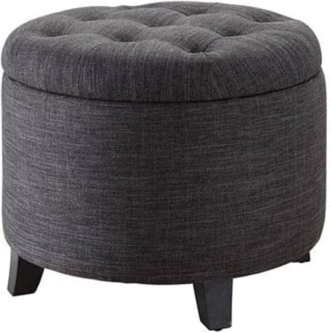 Dark Charcoal Gray Fabric