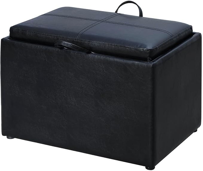 Black Faux Leather