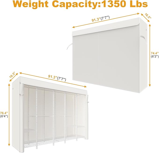 White Rack with White Cover