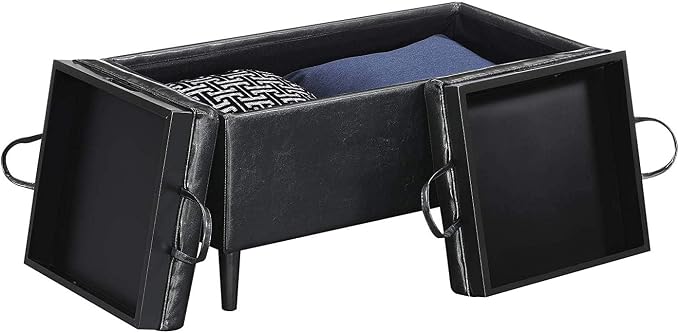 Black Faux Leather