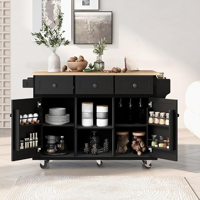 Black + Mdf + Rubber Wood