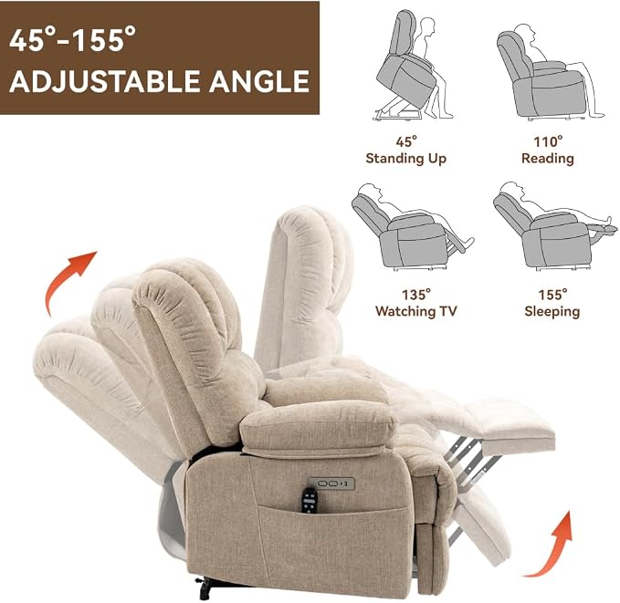 Beige + Chenille + Fiber Foam and Polyester Fiber Pa