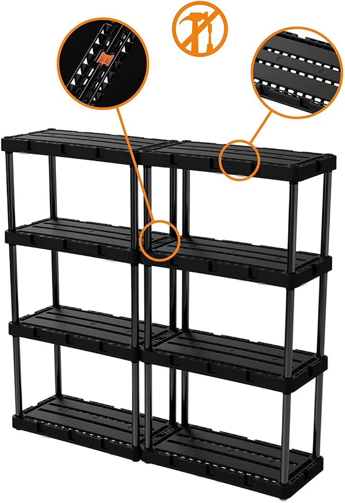 4 Shelf - Black