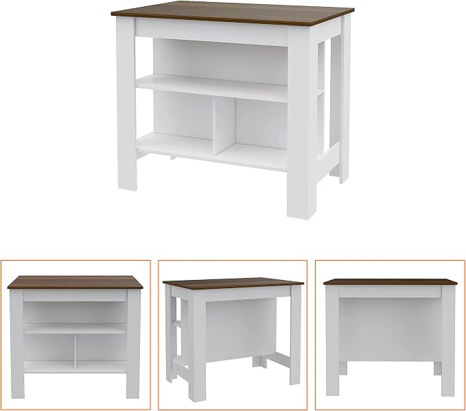 White + Walnut