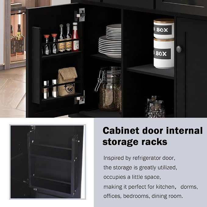 Black + Mdf + Rubber Wood