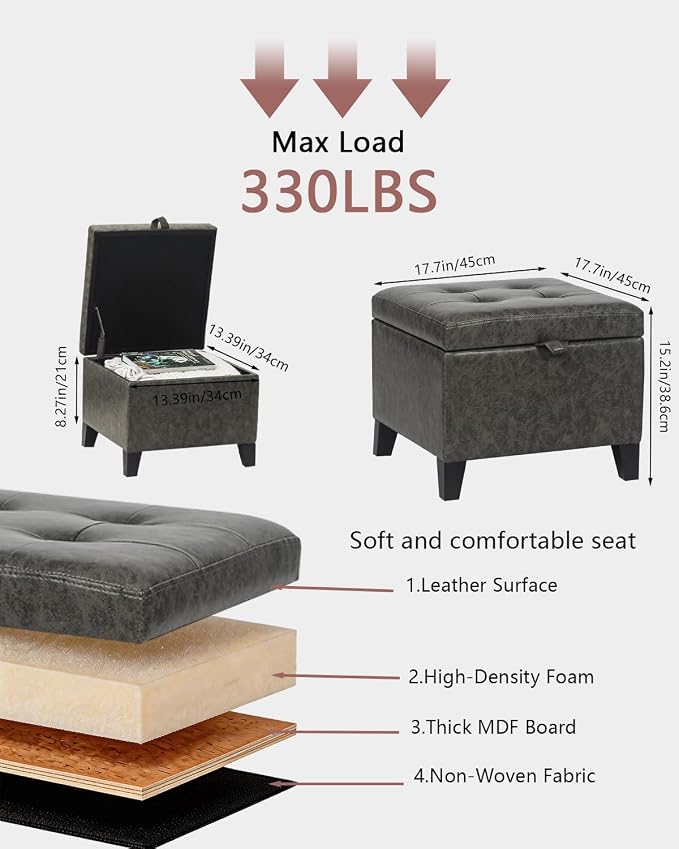 Style2 Faux Leather Dark Grey