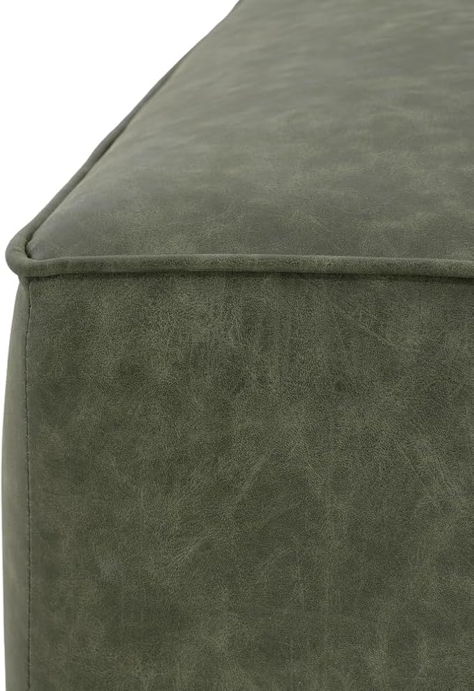 Green + Faux Leather + Foam + Plywood
