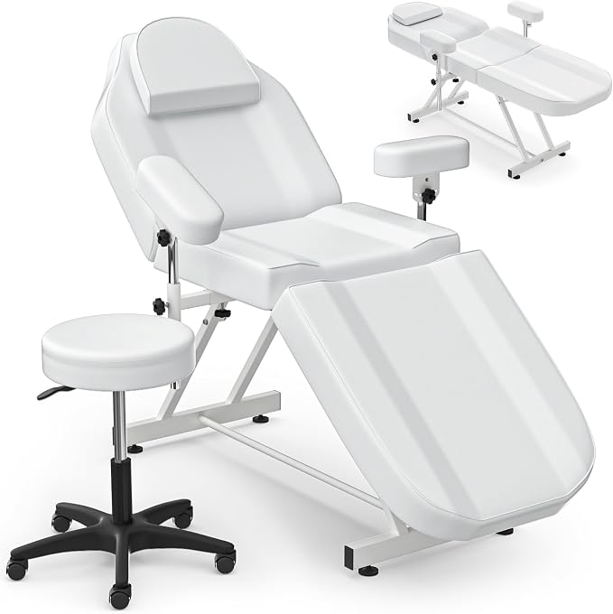 White Tattoo Chair 034