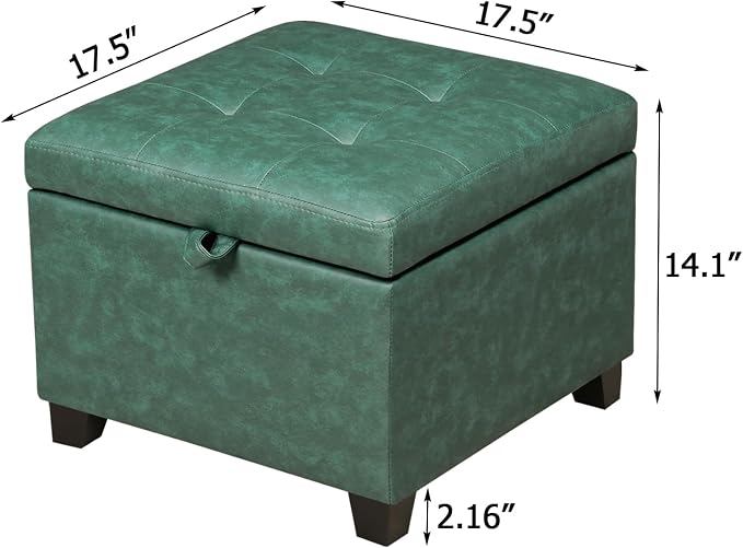 Style3 Green Faux Leather