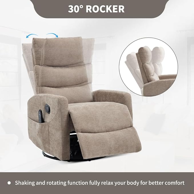 Khaki + Metal & Wood + Fiber Foam and Polyester Fiber Pad