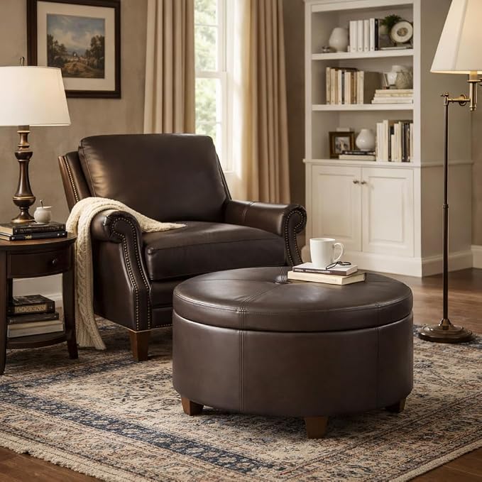 Vintage Brown Faux Leather