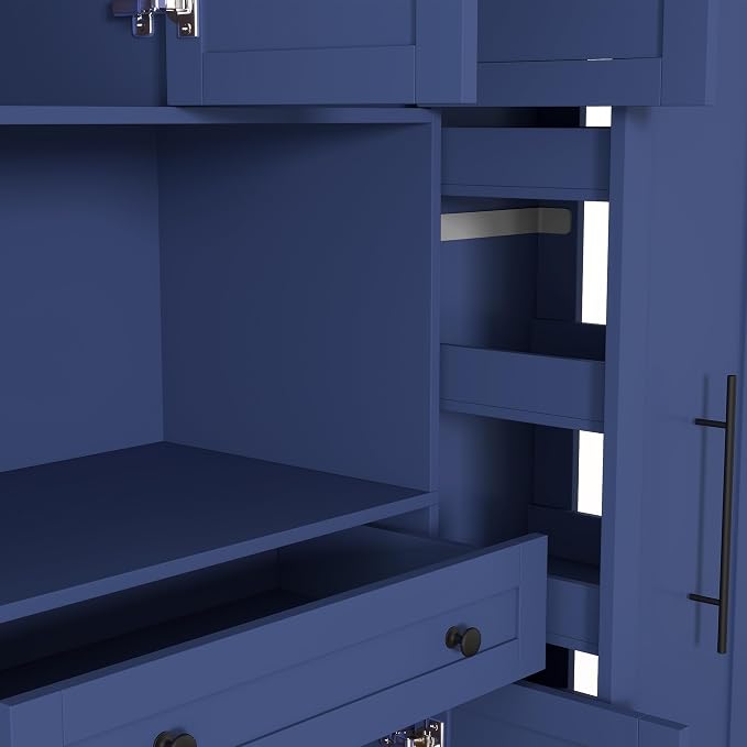 Blue + Mdf + Farmhouse