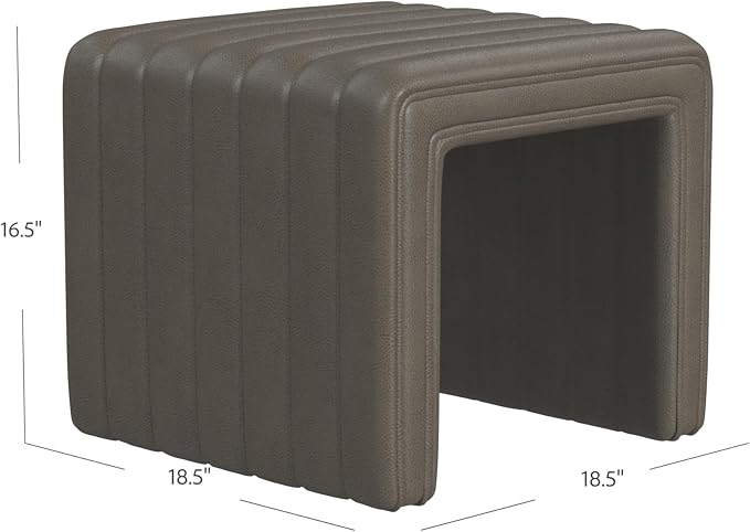 Ewter Gray Faux Leather