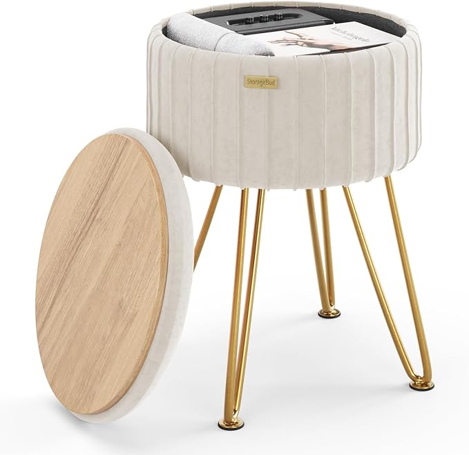 Cream/Gold Legs