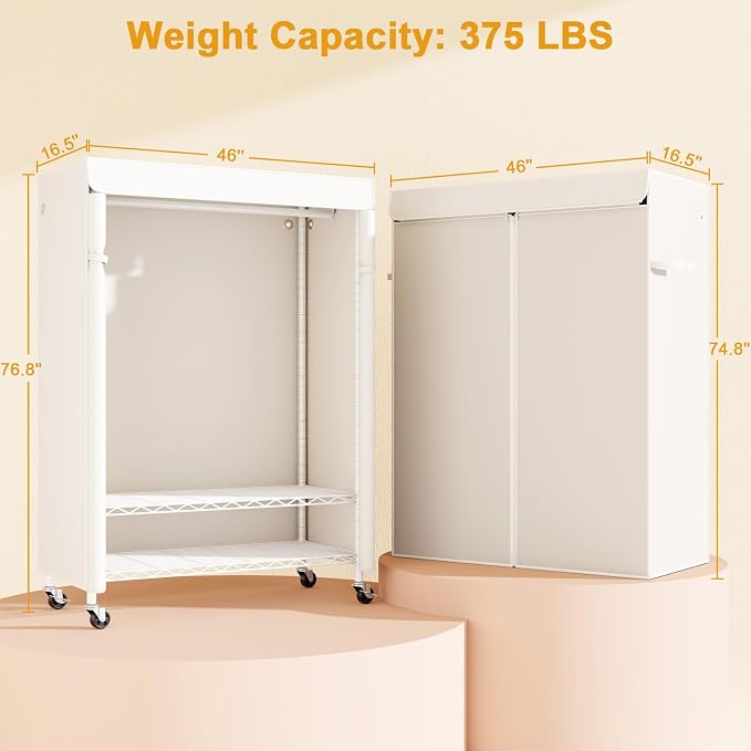 White Rack with White Cover