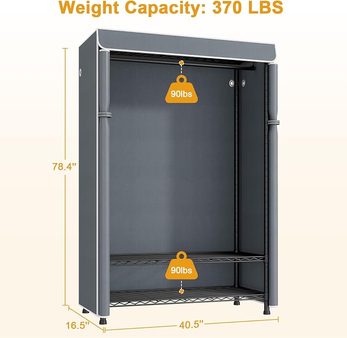 Black Rack with Gray Cover
