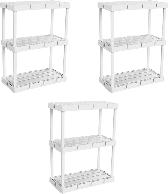 3 Shelf - White
