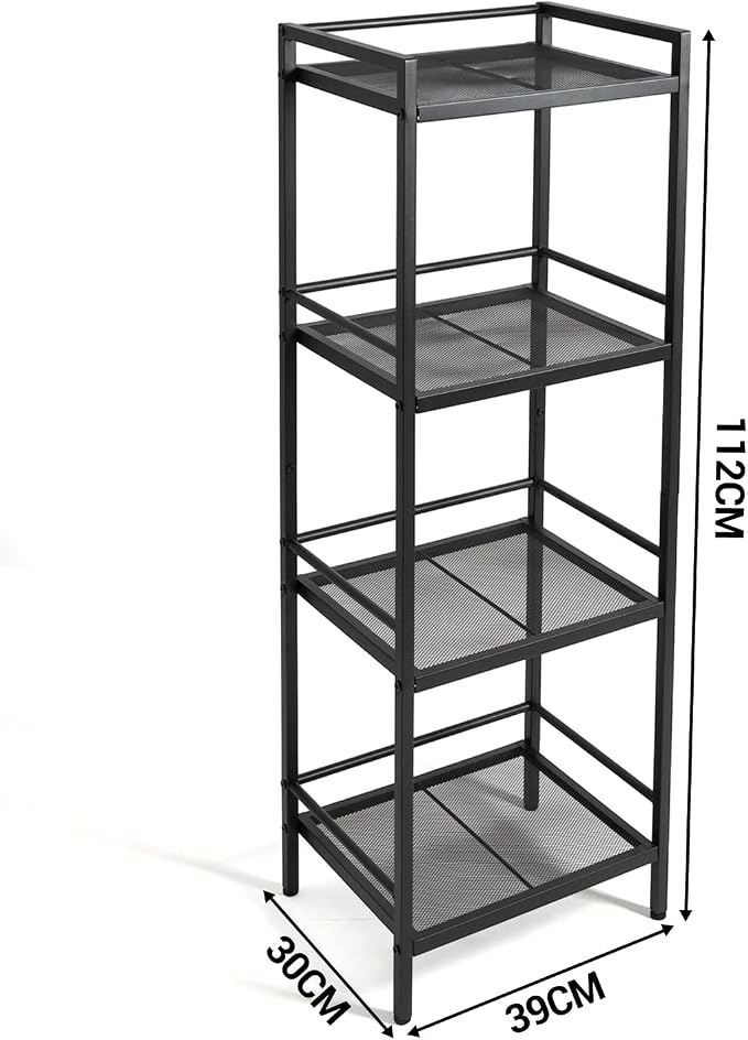 4 Tier Black