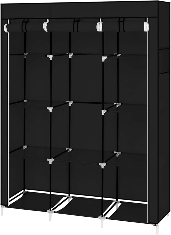 130x45x167cm, Black-c