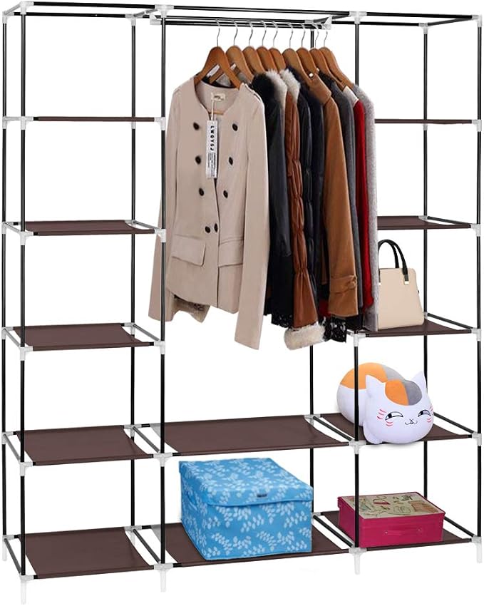 150x45x175cm, Dark Brown-h