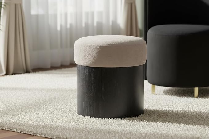 Beige / Black Finish