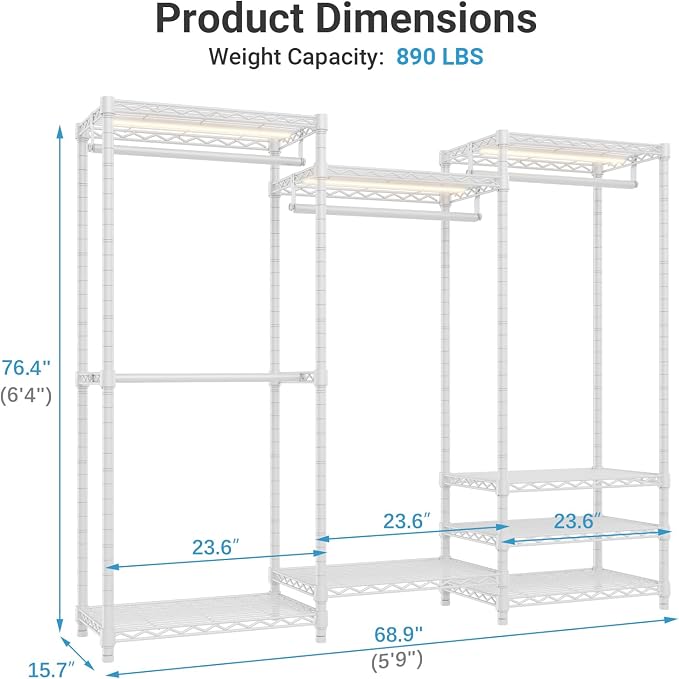 White Rack With Black Cover