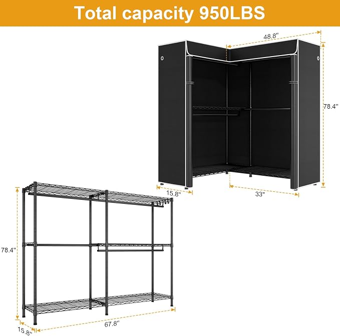 Black Rack with Black Cover