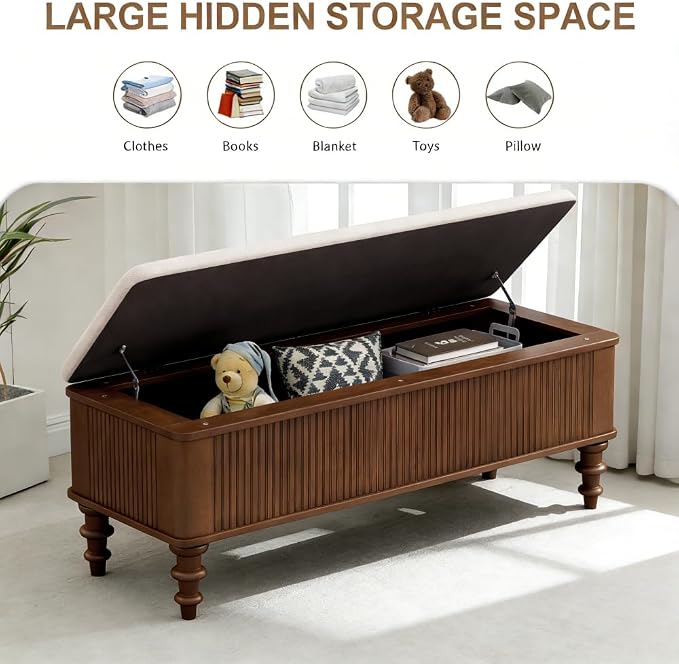 Walnut + Rubber Wood + Linen
