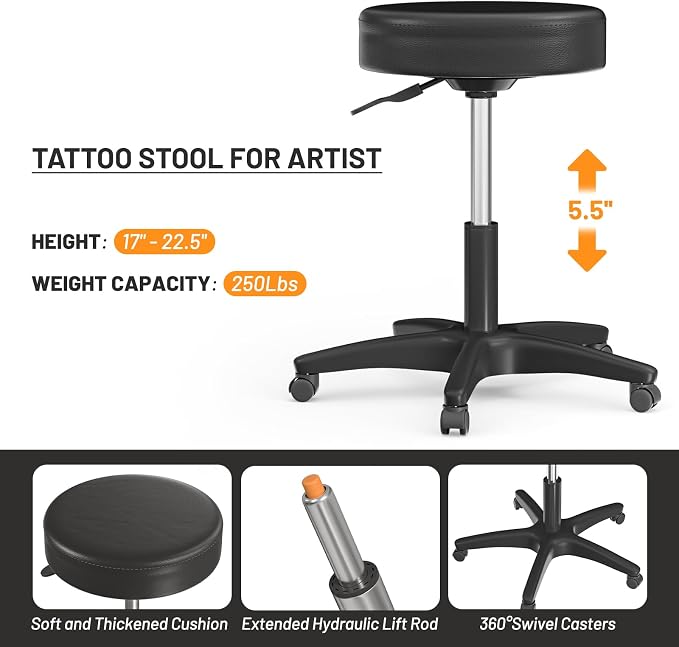 Black Tattoo Chair 30