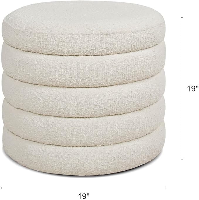Ivory Off White Boucle