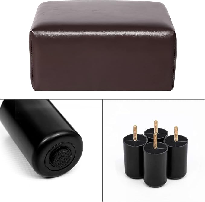 Small, Square Dark Brown