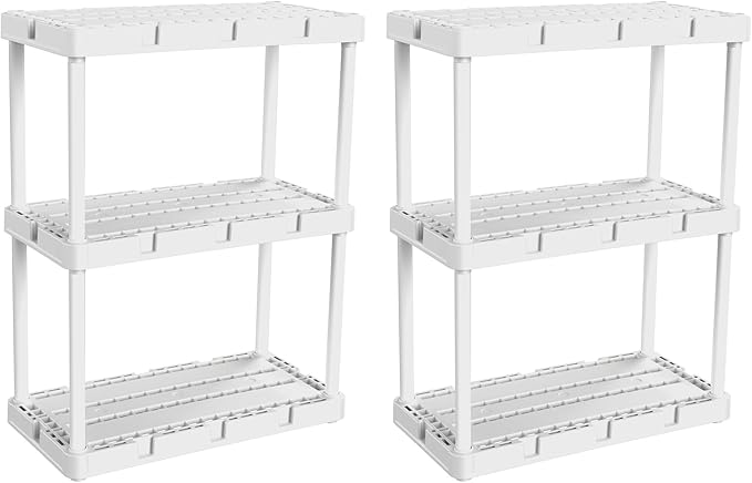 3 Shelf - White