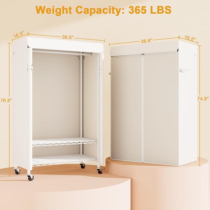 White Rack with White Cover