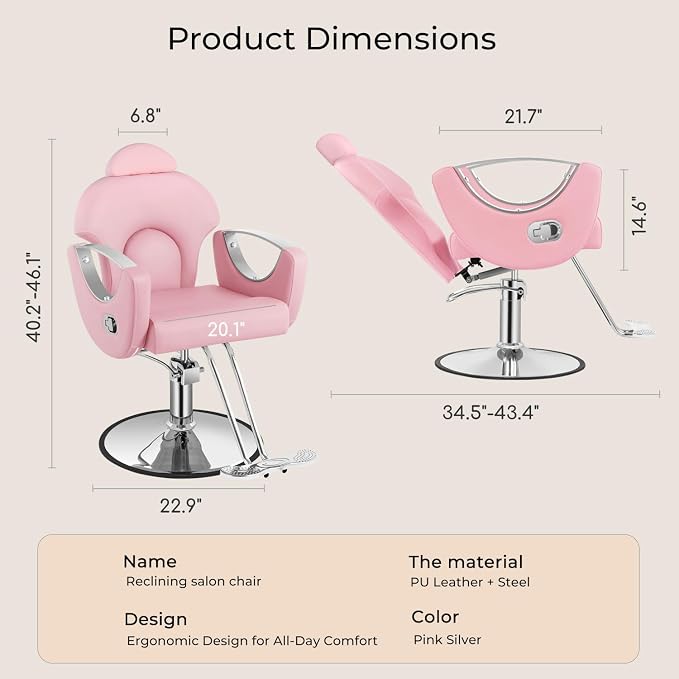 Modern Light Pink Silver