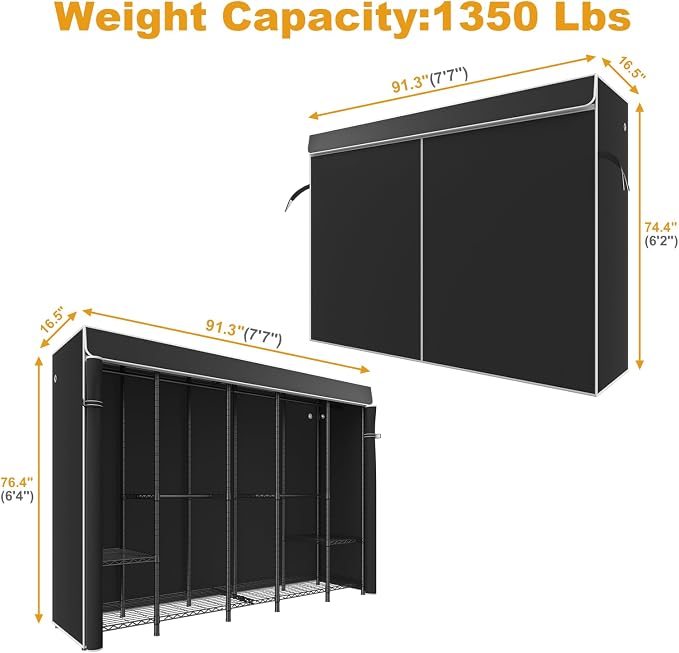 Black Rack with Black Cover