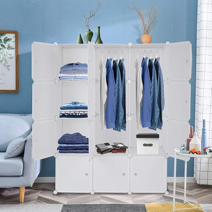 4 Tier 12 Cube, White-b