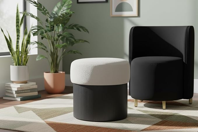 Cream / Black Finish