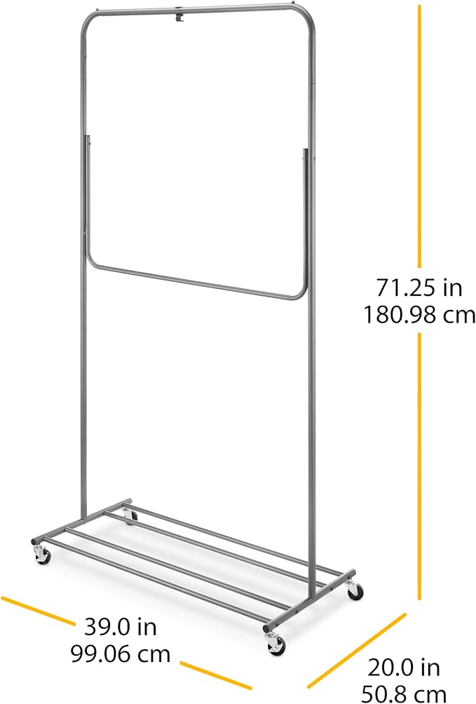 20 x 39 x 71.3 inch - Gray
